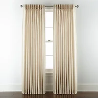 Liz Claiborne Supreme Pinch Pleat Back Tab Light-Filtering Single Curtain Panel