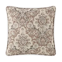 Paisley Feather Filled  Square Throw Pillow