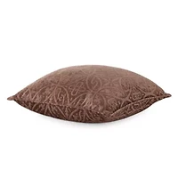 Tonal Feather Filled Medalion Square Throw Pillow