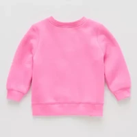 Okie Dokie Baby Girls Crew Neck Fleece Long Sleeve Sweatshirt