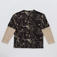 Xersion Little & Big Kid Boys Crew Neck Long Sleeve Active T-Shirt