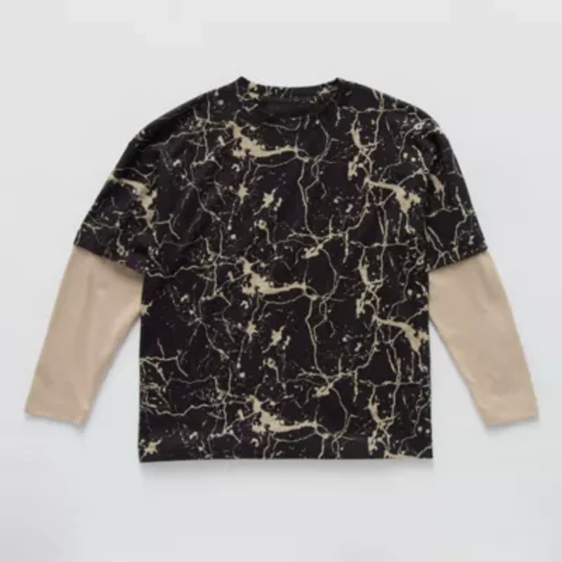 Xersion Little & Big Kid Boys Crew Neck Long Sleeve Active T-Shirt