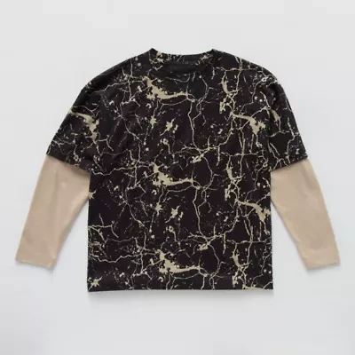 Xersion Little & Big Kid Boys Crew Neck Long Sleeve Active T-Shirt