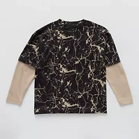 Xersion Little & Big Kid Boys Crew Neck Long Sleeve Active T-Shirt