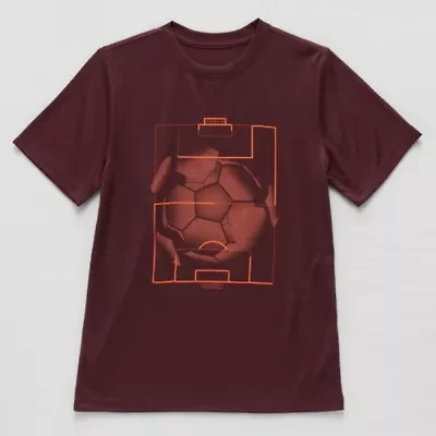 Xersion Performance Little & Big Kid Boys Crew Neck Short Sleeve Regular Fit Graphic T-Shirt