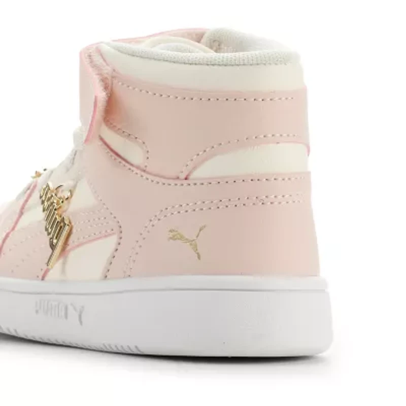 PUMA Rebound Layup Bling Little Kid Girls Basketball Shoes