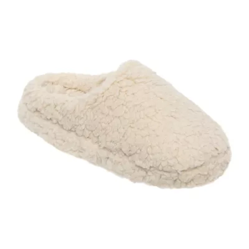 Cuddl Duds Faux Shearling Womens Clog Slippers