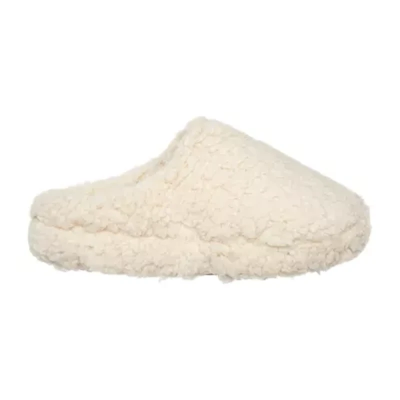 Cuddl Duds Faux Shearling Womens Clog Slippers