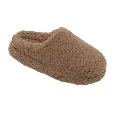 Cuddl Duds Faux Shearling Womens Clog Slippers