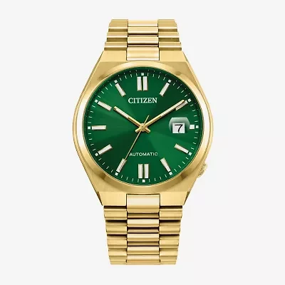 Citizen Tsuyosa Mens Automatic Gold Tone Stainless Steel Bracelet Watch Nj0152-51x
