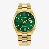 Citizen Tsuyosa Mens Automatic Gold Tone Stainless Steel Bracelet Watch Nj0152-51x