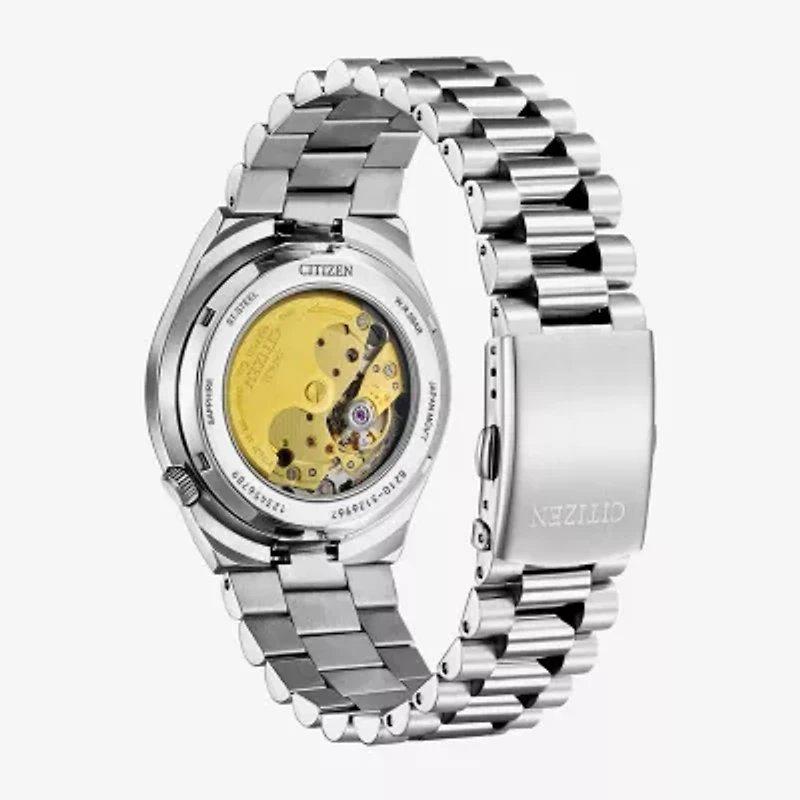 Citizen Tsuyosa Mens Automatic Silver Tone Stainless Steel Bracelet Watch Nj0150-56w
