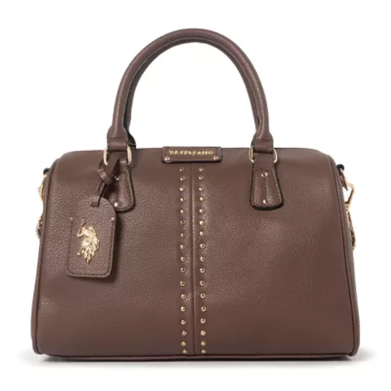 U.S. Polo Assn. Stud Embellished Satchel