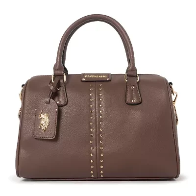 U.S. Polo Assn. Stud Embellished Satchel