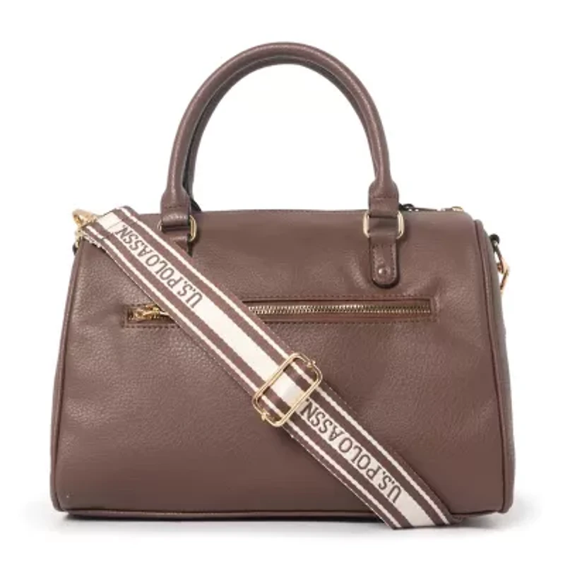 U.S. Polo Assn. Stud Embellished Satchel