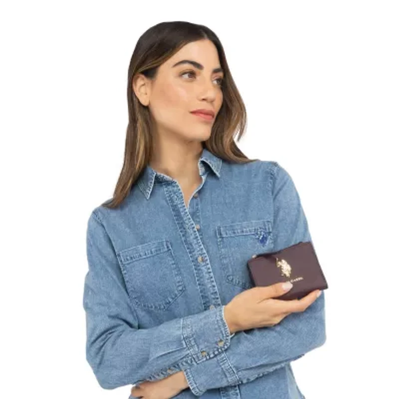 U.S. Polo Assn. Zip Womens Bifold Wallet