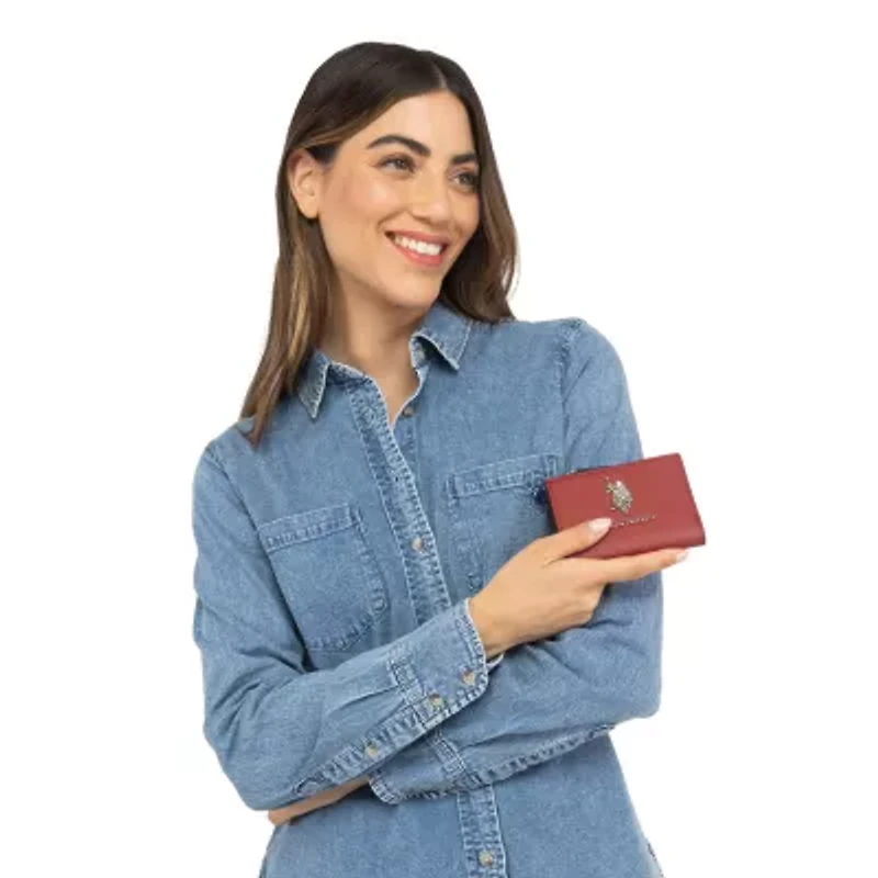 U.S. Polo Assn. Zip Womens Bifold Wallet