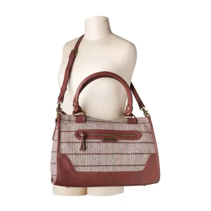 Frye and Co. Plaid Satchel