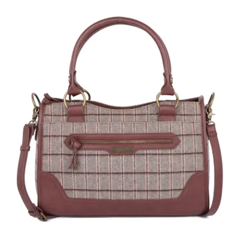 Frye and Co. Plaid Satchel