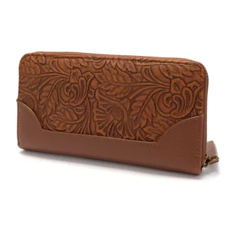 Frye and Co. Womens Zip Around Wallet