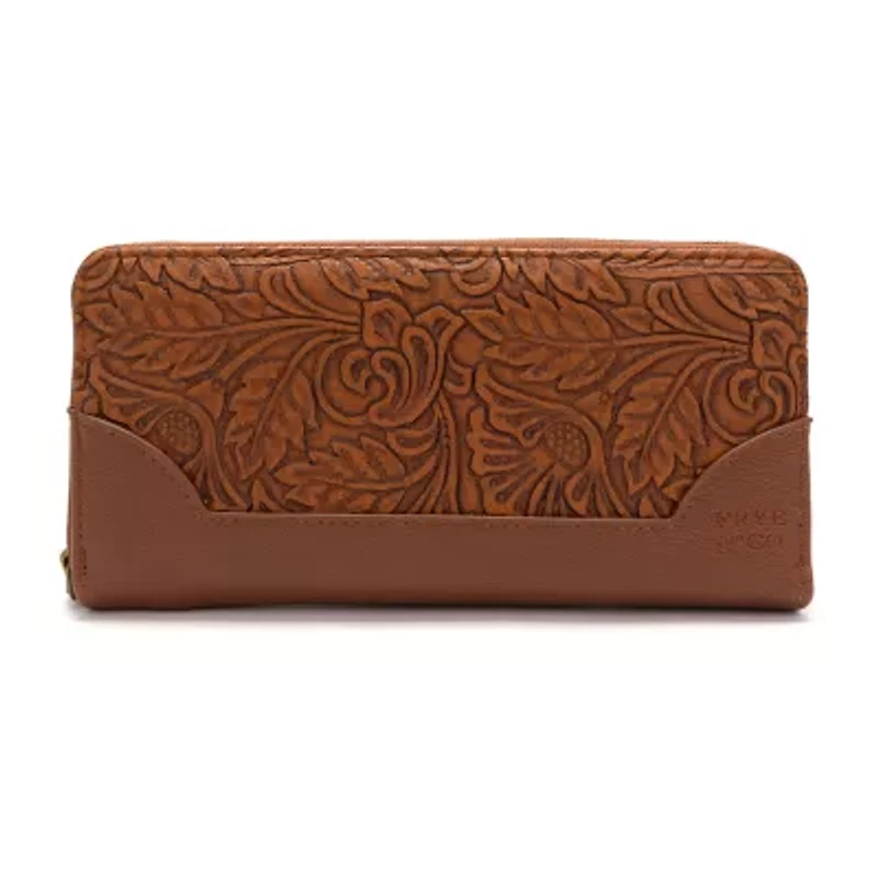 Frye and Co. Womens Zip Around Wallet
