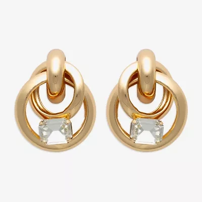 Bold Elements Gold Tone Womens Drop Earrings