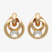 Bold Elements Gold Tone Womens Drop Earrings