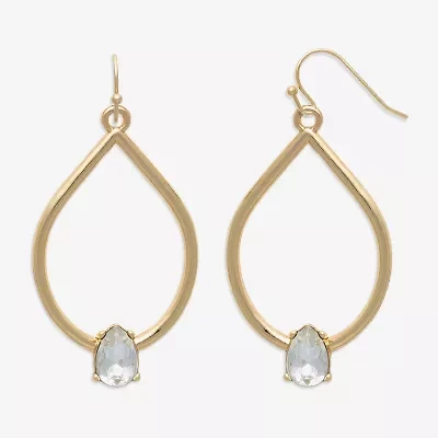 Bold Elements Gold Tone Womens Drop Earrings
