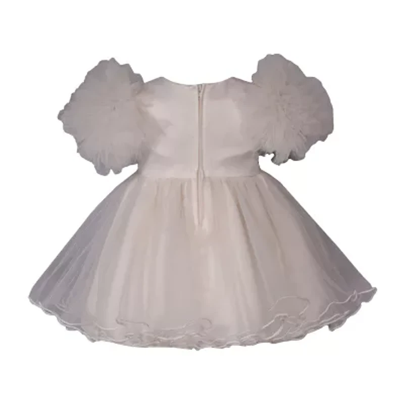 Bonnie Jean Baby Girls Short Sleeve Ruffled Fit + Flare Dress
