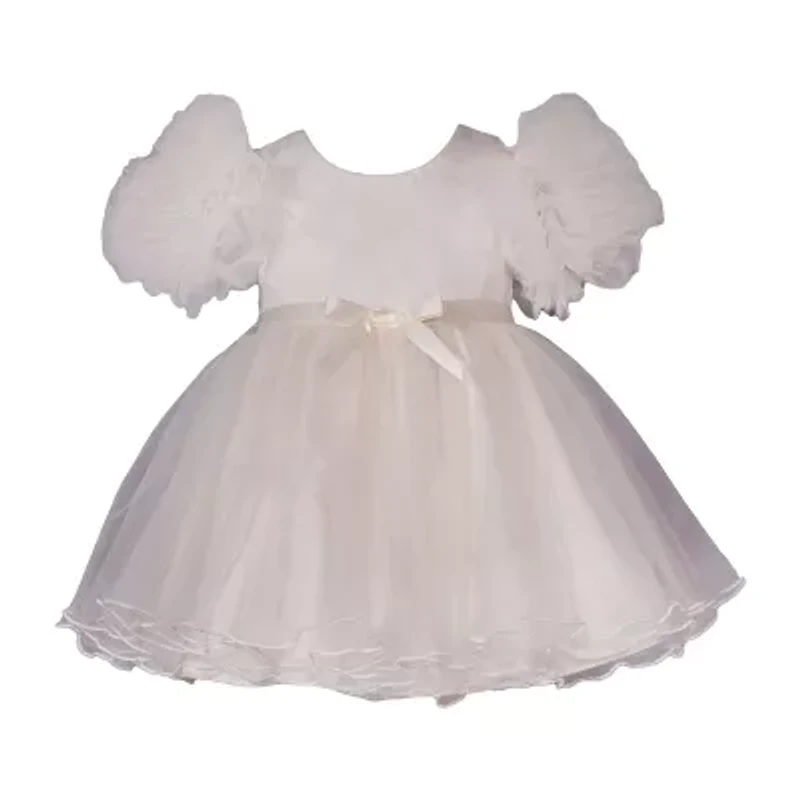 Bonnie Jean Baby Girls Short Sleeve Ruffled Fit + Flare Dress