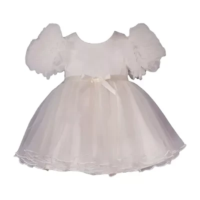 Bonnie Jean Baby Girls Short Sleeve Ruffled Fit + Flare Dress