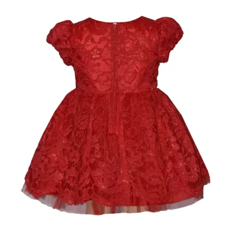Bonnie Jean Baby Girls Short Sleeve Cap Fit + Flare Dress
