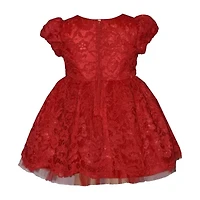 Bonnie Jean Baby Girls Short Sleeve Cap Fit + Flare Dress