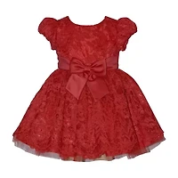 Bonnie Jean Baby Girls Short Sleeve Cap Fit + Flare Dress