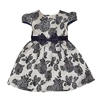 Bonnie Jean Baby Girls Short Sleeve Cap Fit + Flare Dress
