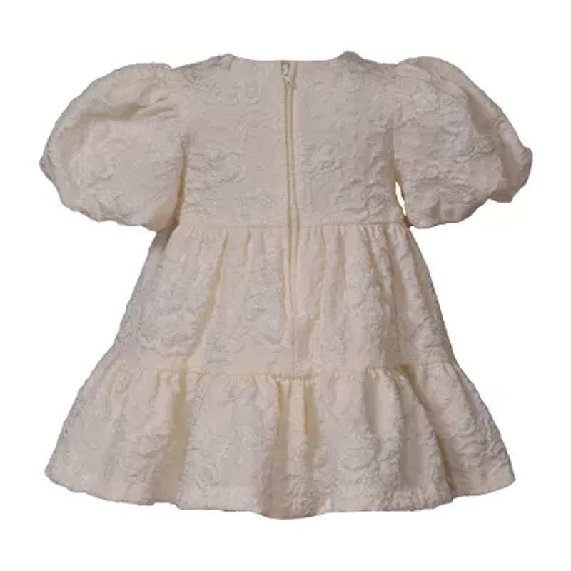 Bonnie Jean Baby Girls Short Sleeve Balloon Empire Waist Dress