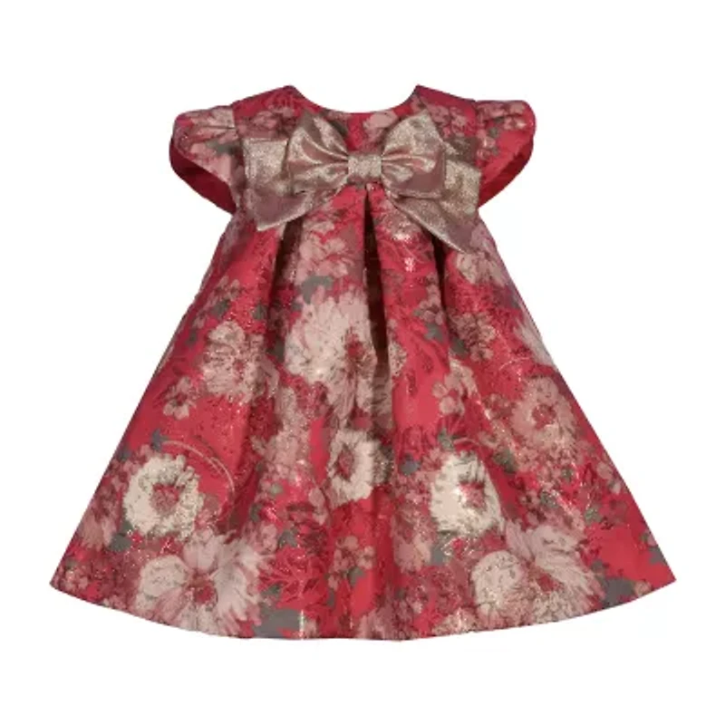 Bonnie Jean Baby Girls Short Sleeve Cap Empire Waist Dress