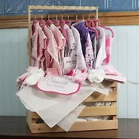 3 Stories Trading Company Baby Shower Wardrobe Gift Crate Baby Girls 43 Baby Gift Set