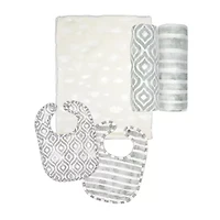 3 Stories Trading Company Baby Shower Wardrobe Gift Crate Unisex 29-pc. Baby Gift Set