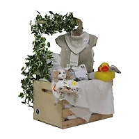 3 Stories Trading Company Baby Shower Wardrobe Gift Crate Unisex 29-pc. Baby Gift Set