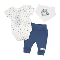 3 Stories Trading Company Baby Shower Wardrobe Gift Crate Boys 29-pc. Baby Gift Set