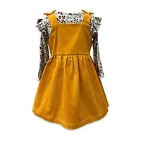 Blueberi Boulevard Toddler Girls Sleeveless Floral Dress Set