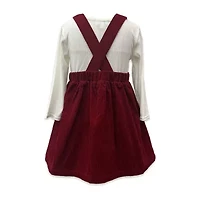 Blueberi Boulevard Toddler Girls Sleeveless Hearts Dress Set