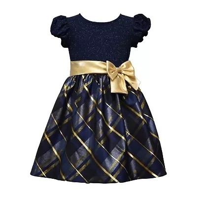 Bonnie Jean Little & Big Kid Girls Short Sleeve Fit + Flare Dress
