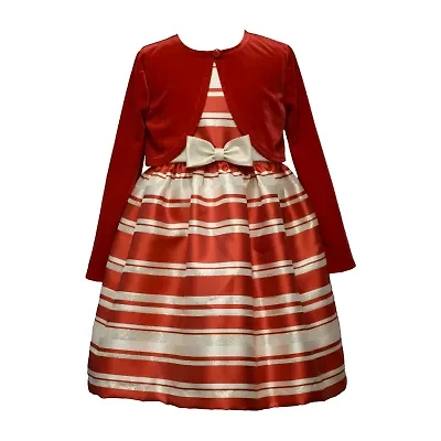 Bonnie Jean Little Girls Striped Dress Set
