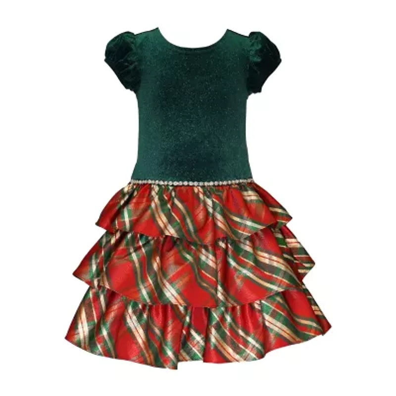 Bonnie Jean Little Girls Short Sleeve Fit + Flare Dress