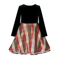 Bonnie Jean Big Kid Girls Long Sleeve Fit + Flare Dress