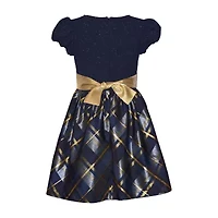 Bonnie Jean Little & Big Kid Girls Short Sleeve Fit + Flare Dress
