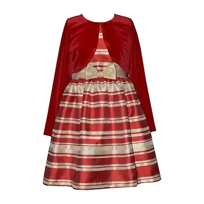 Bonnie Jean Big Kid Girls Striped Dress Set