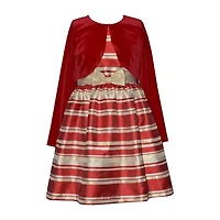 Bonnie Jean Big Kid Girls Striped Dress Set